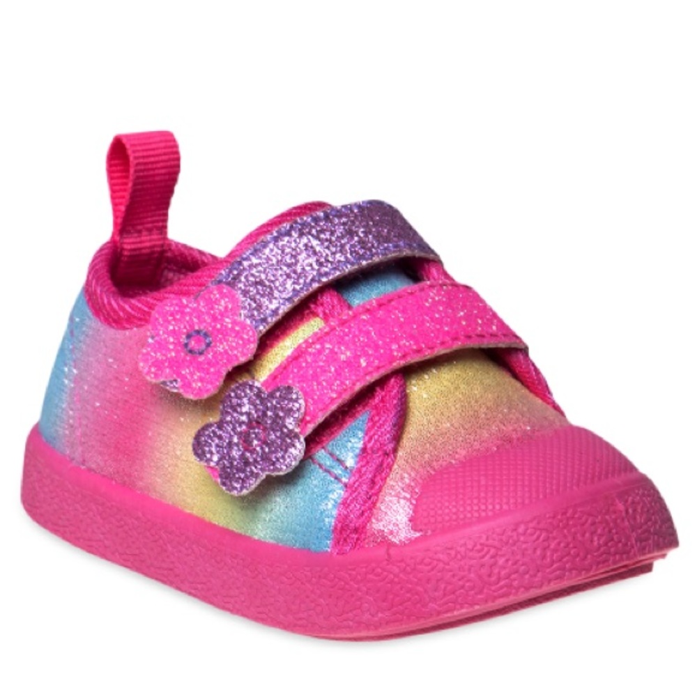Beverly Hills PoloClub First Walker Tie Dye with Glitter Straps Slip On Sneakers